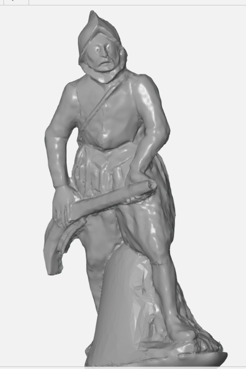 Scan lisse d'une statuette en pierre Scan lisse d'une statuette en pierre